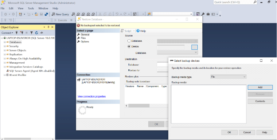 How to Configure a SQL Database