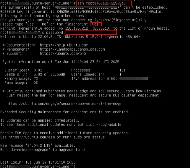 How to clone a server