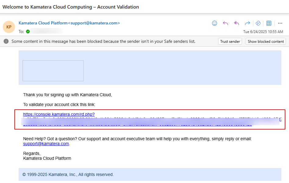 How to Set Up an Account on Kamatera