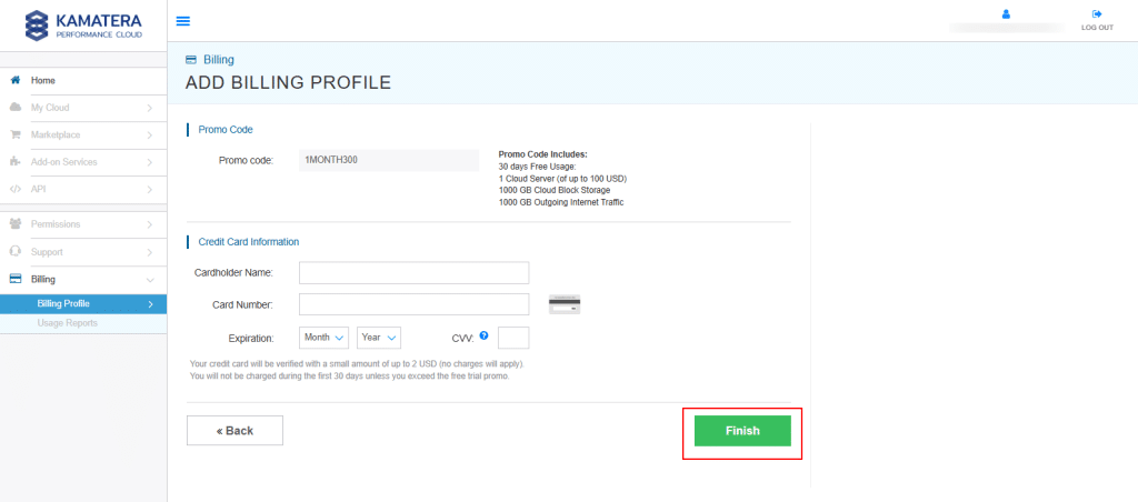 How to Set Up an Account on Kamatera