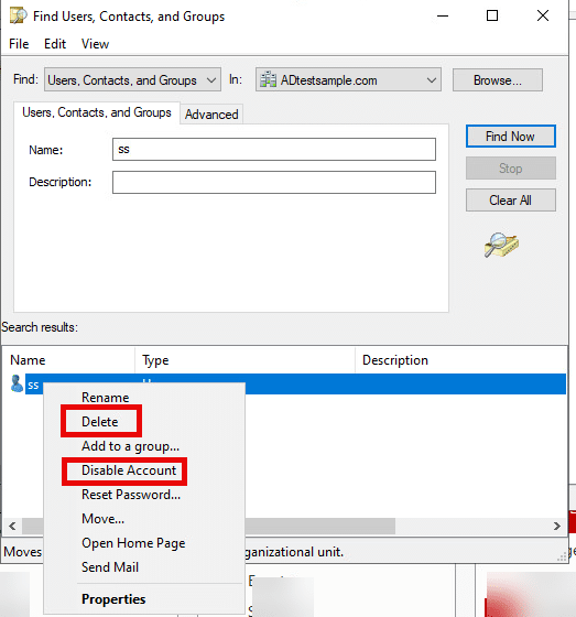 How to create, manage, svand delete users and groups in Active Directory