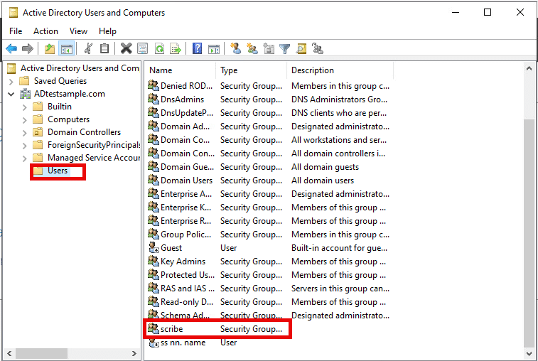 How to create, manage, svand delete users and groups in Active Directory