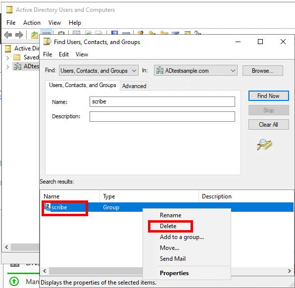 How to create, manage, and delete users and groups in Active Directory