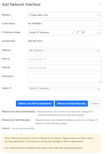 Adding New VLAN