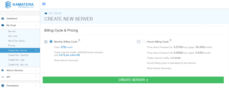 Create a New Server