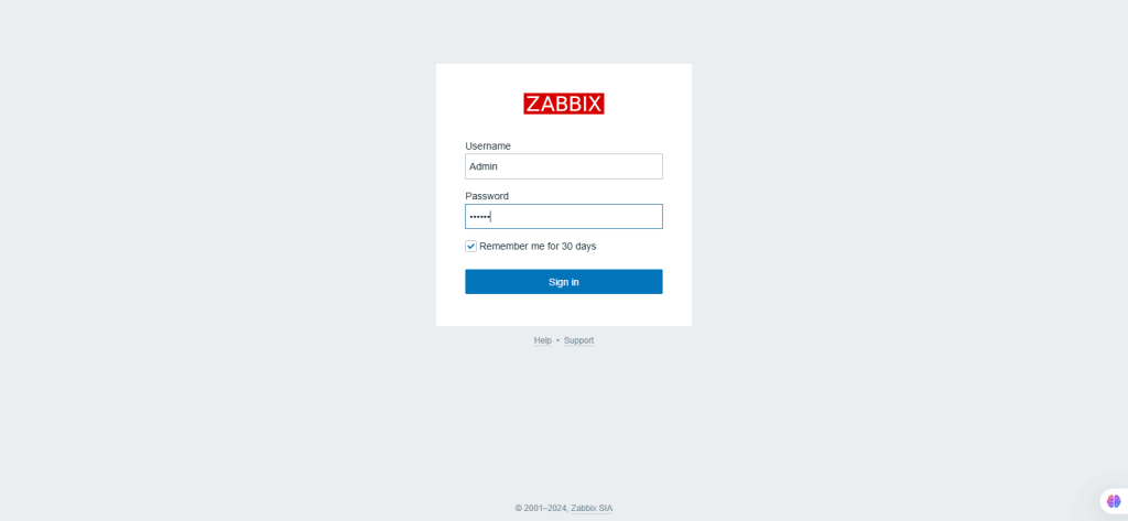 zabbix screenshot