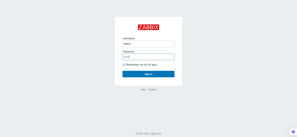 zabbix screenshot