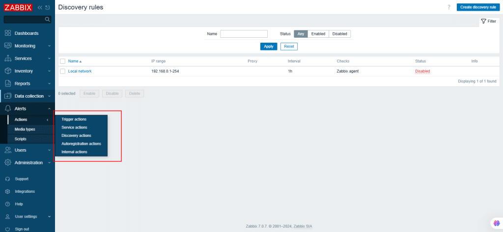 zabbix screenshot