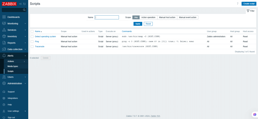 zabbix screenshot