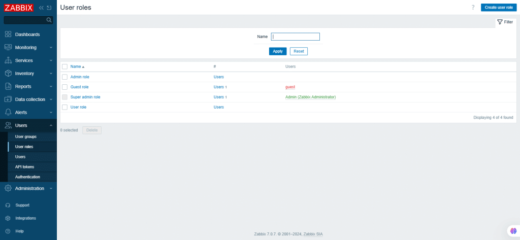 zabbix screenshot