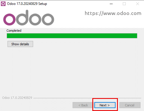 Odoo screenshot